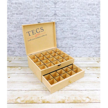 40 Slot Jewelry Box With Plain Lid-2B